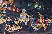 Detail from a mural painting with a 'Ramakien' motif - Thai version of the Indian Ramayana - from the temple complex of the Emerald Buddha, Bangkok (late 18th century) 